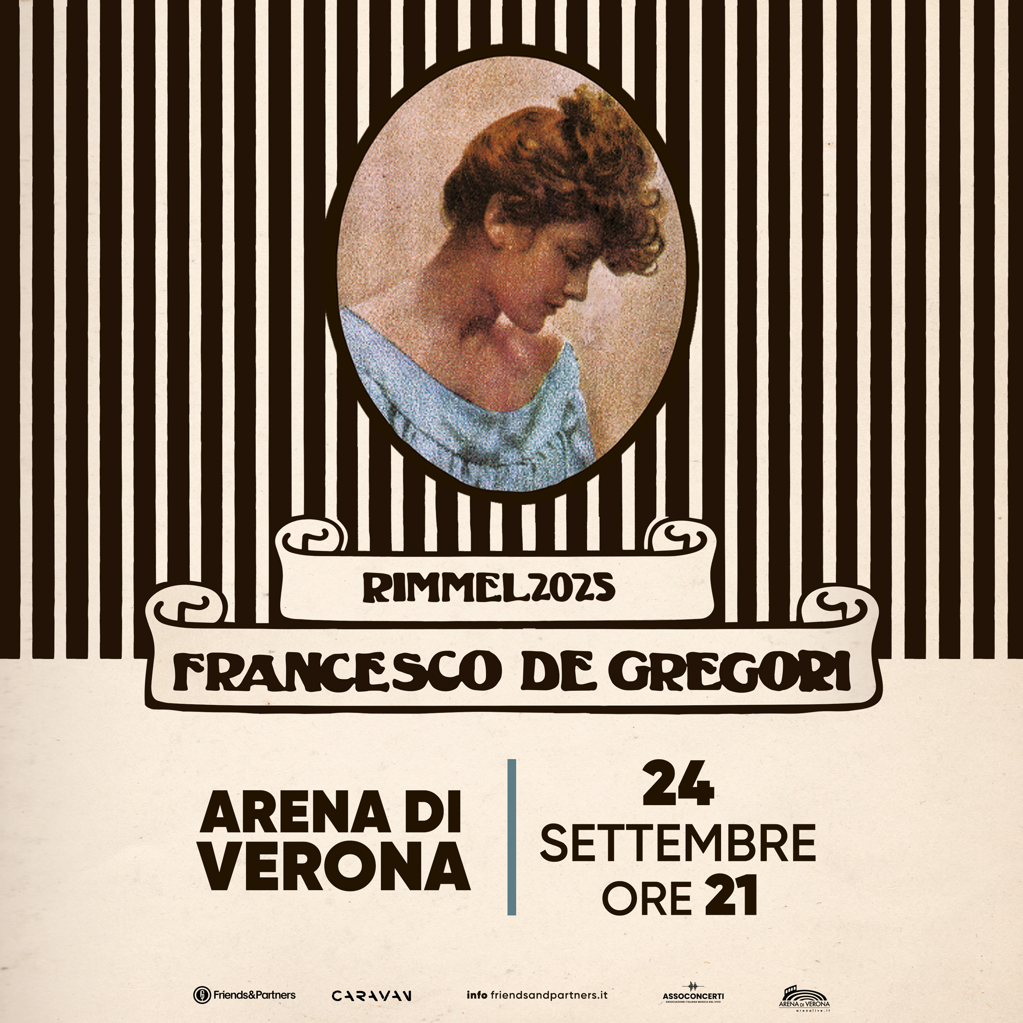 Il 24 settembre 2025 all’Arena di Verona per i 50 anni di "Rimmel"